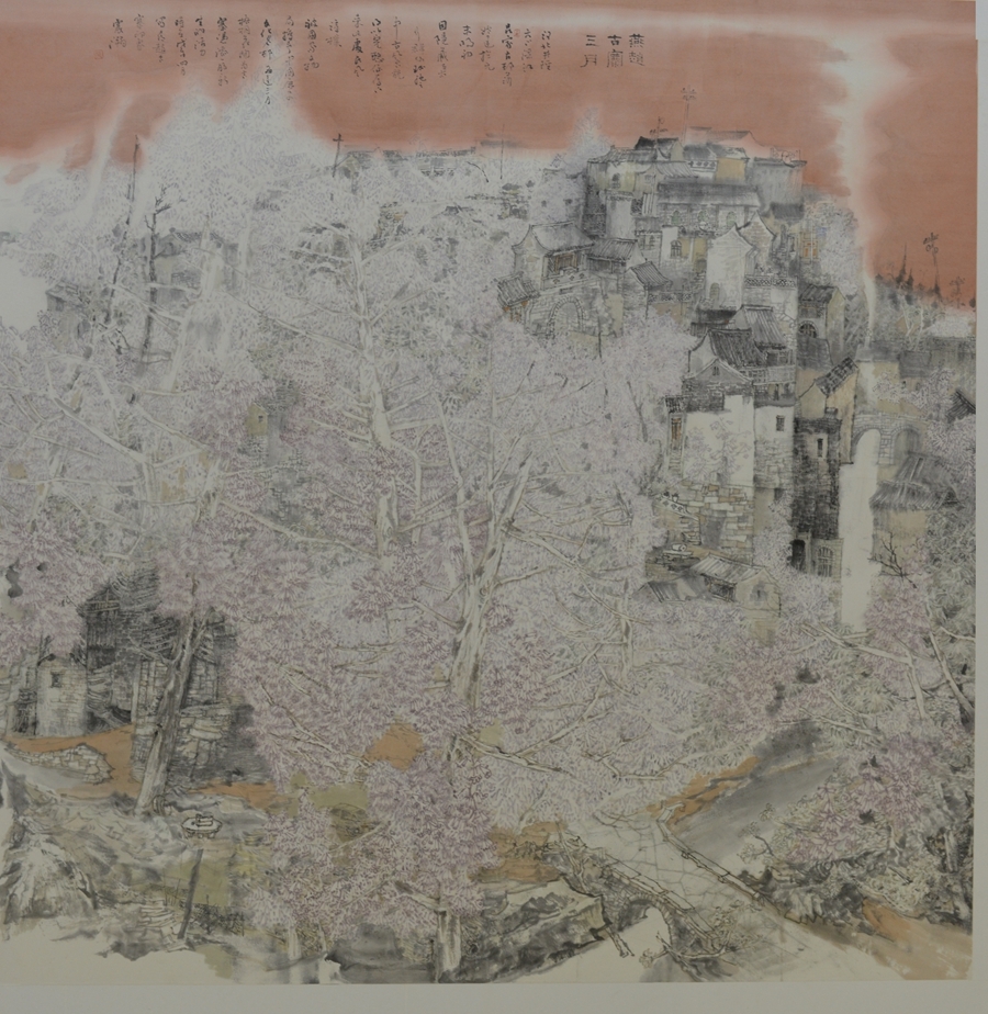 8、《燕赵古寨三月》200x200cm 2018年.jpg