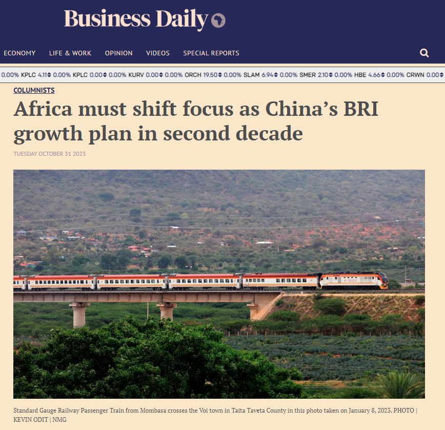 ​非媒：非洲要抓住新契机 共建“一带一路”下一个十年